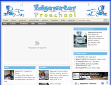 Tablet Screenshot of edgewaterpreschool.com